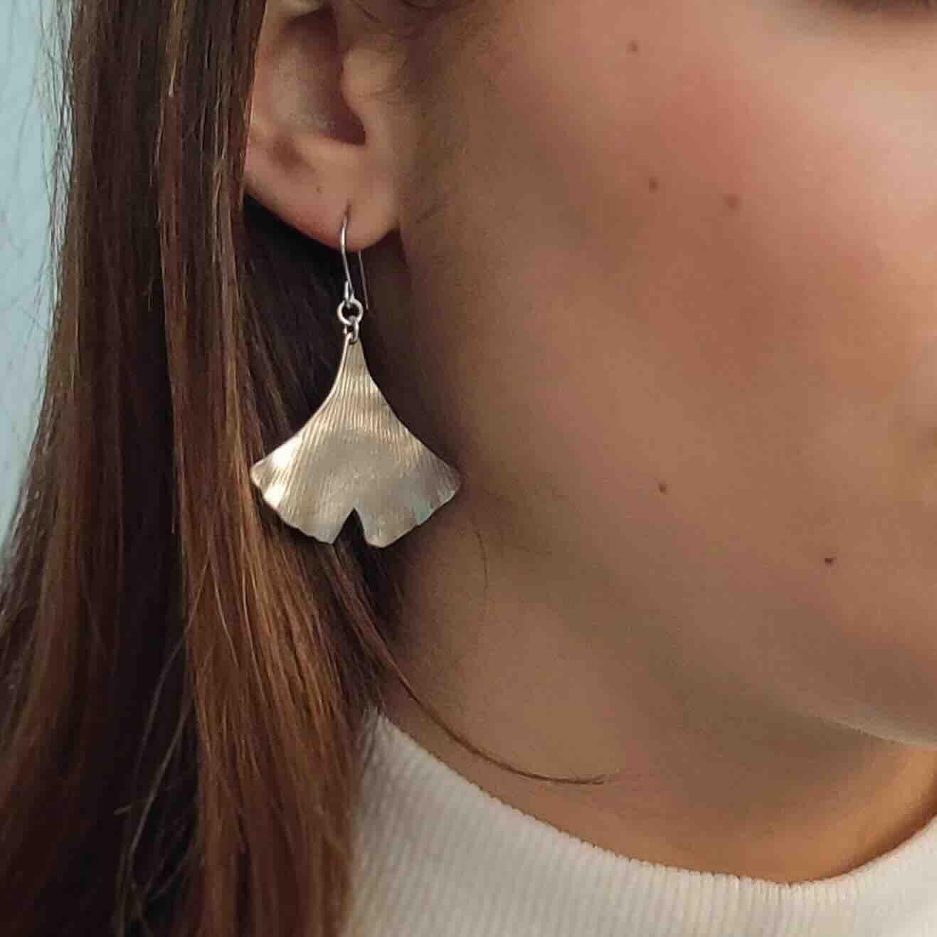 Boucles d'oreilles Ginkgo Biloba