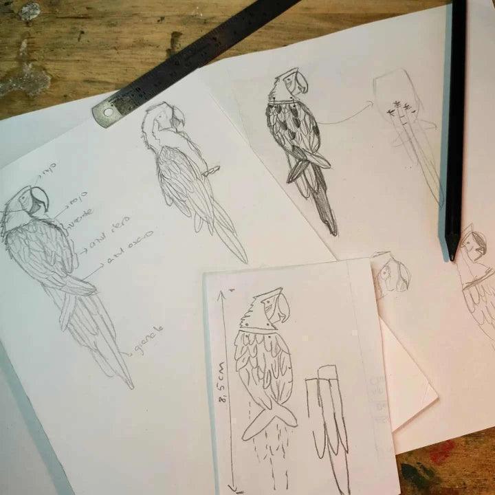 Pendientes Loro - Sophie's in Jupiter