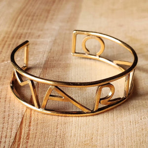 Brazalete Nombre Geométrico Personalizable