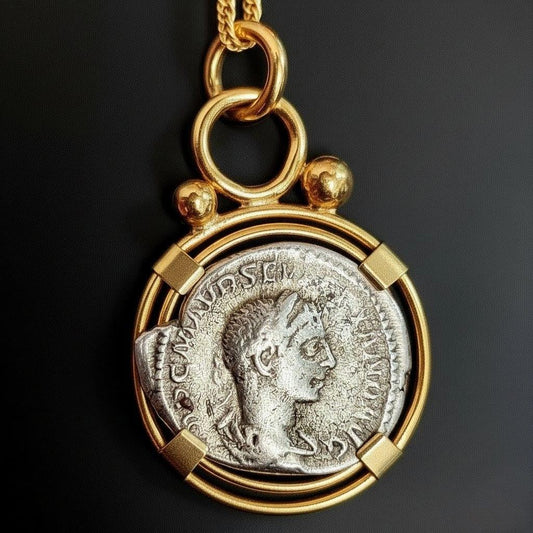 Silver Denarius Pendant