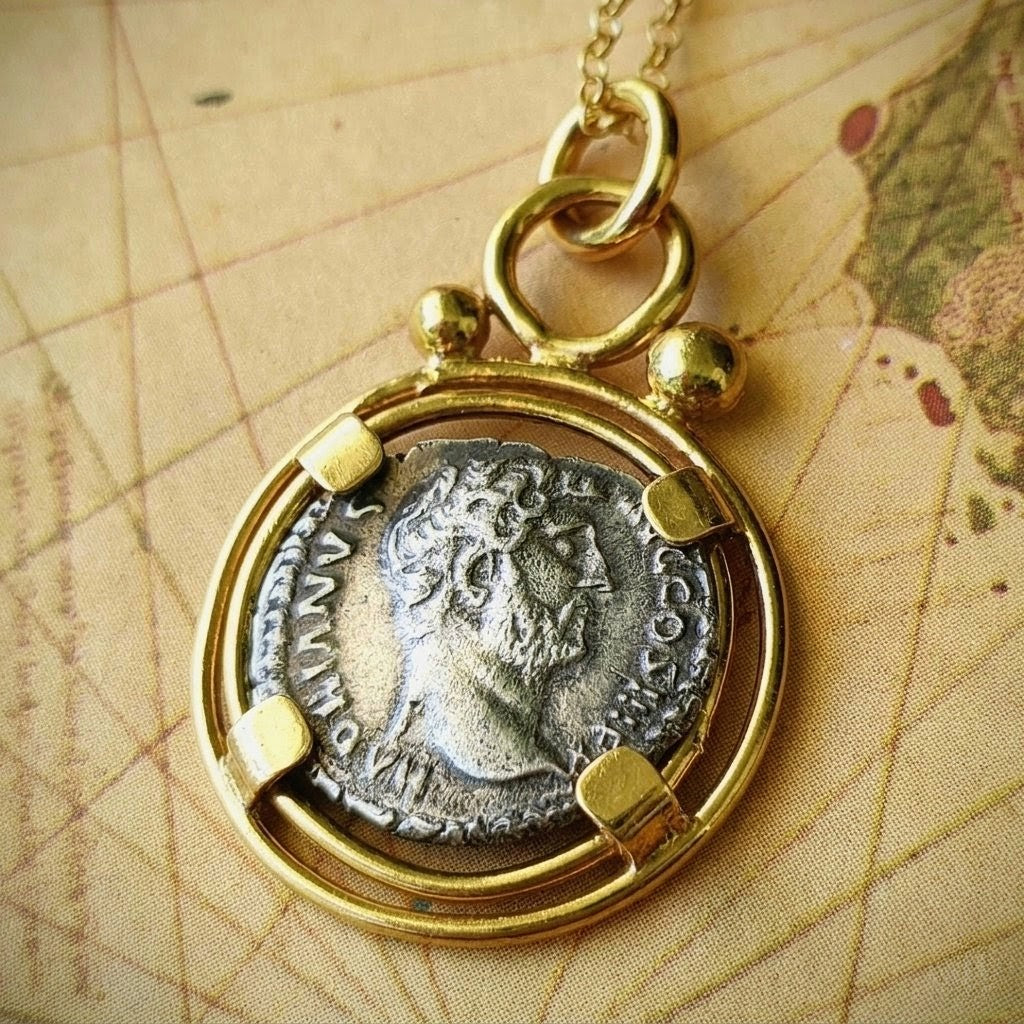 Silver Denarius Pendant
