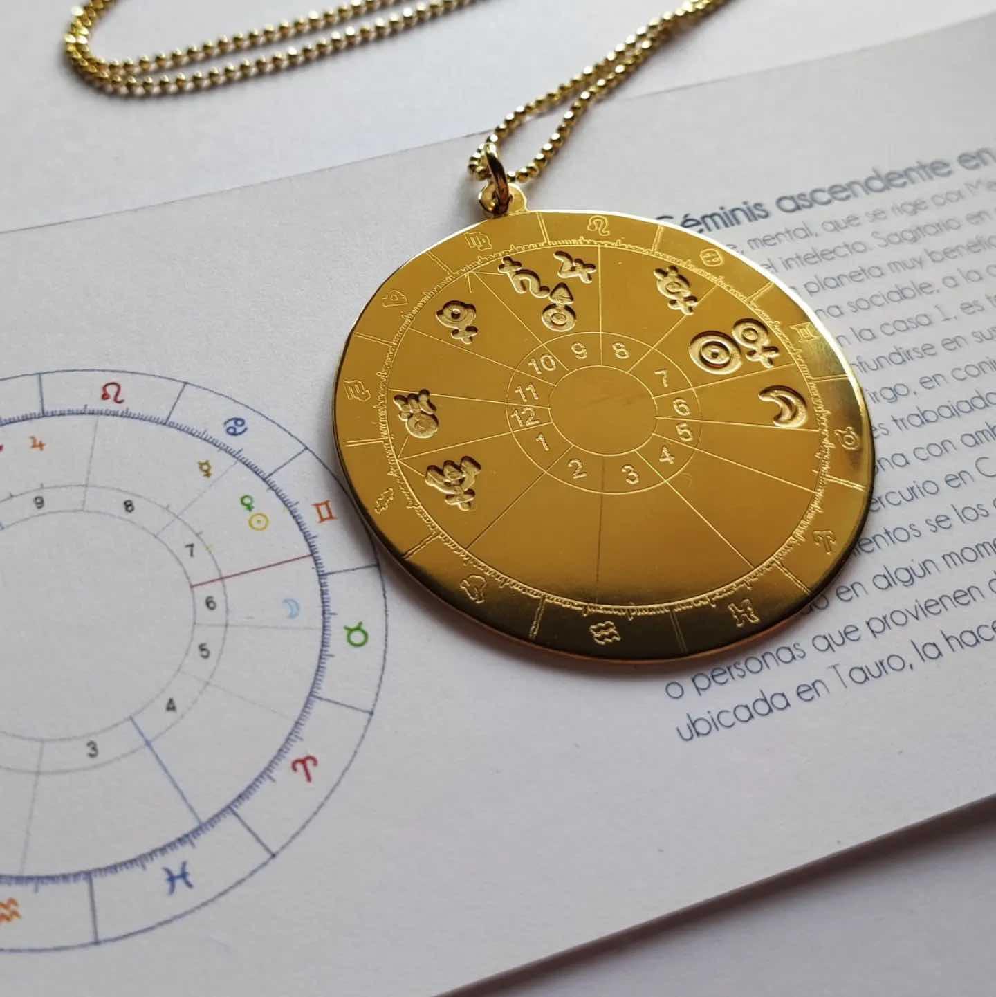 Colgante Medallón Carta Astral - Sophie's in Jupiter