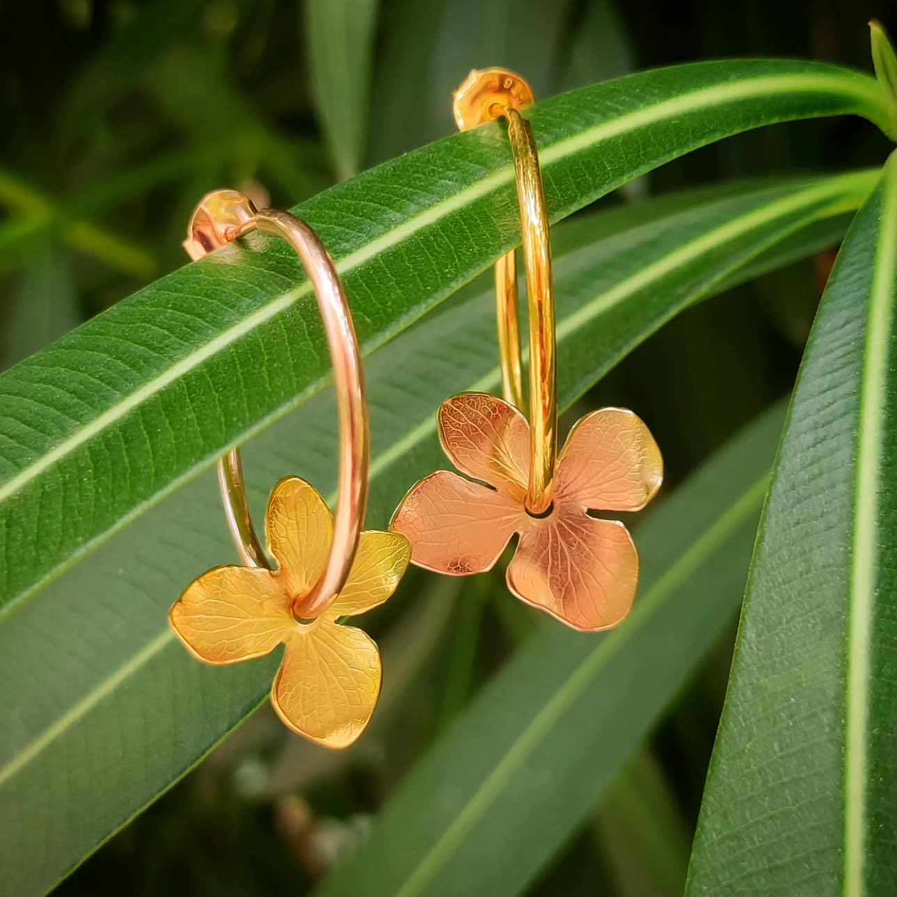 Pendientes Aros Hydrangea - Sophie's in Jupiter